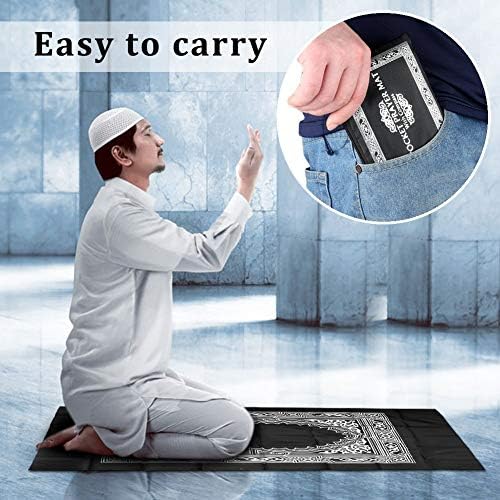 Tapis de Prière de Voyage Portables avec Boussole -