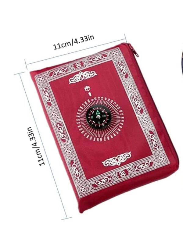 Tapis de Prière de Voyage Portables avec Boussole -
