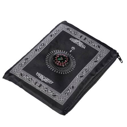 Tapis de Prière de Voyage Portables avec Boussole -